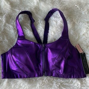 Victoria’s Secret sports bra. Purple shimmer. 36C